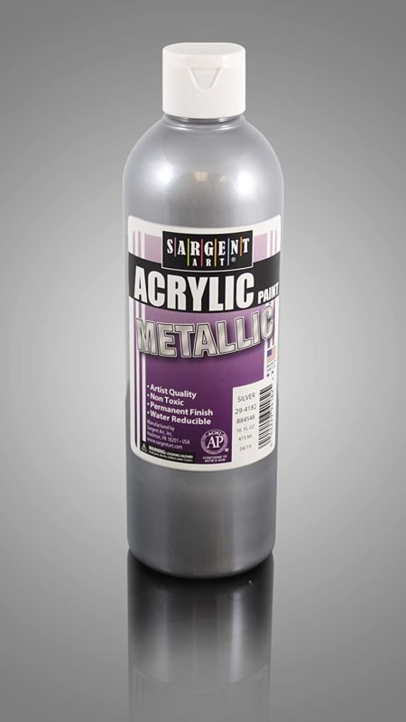 Sargent Art 16 Ounce Liquid Metal Acrylic Paint