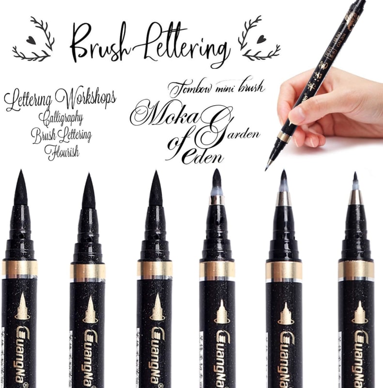 6 Pcs Calligraphy Pen