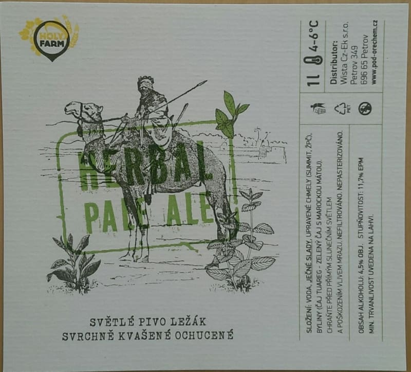 Holy Farm Herbal Pale Ale Čaj Etk. A