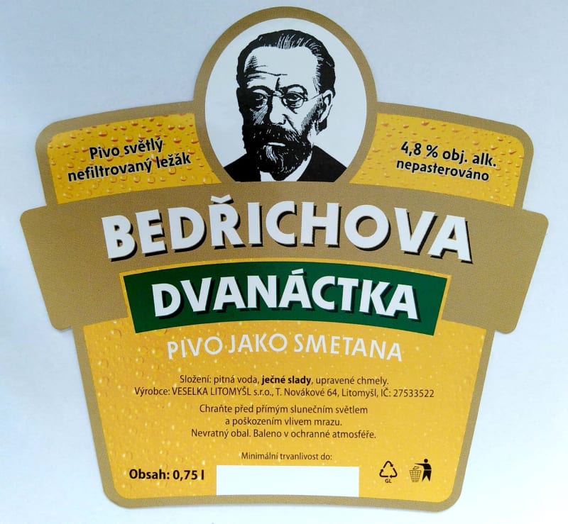 Bedřichova dvanáctka světlý ležák Etk. A