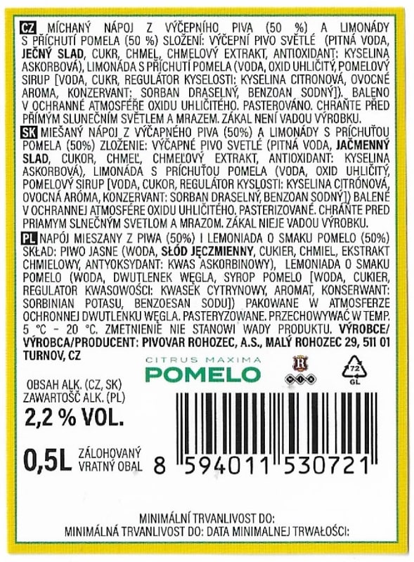 Rohozec Pomelo Etk.B