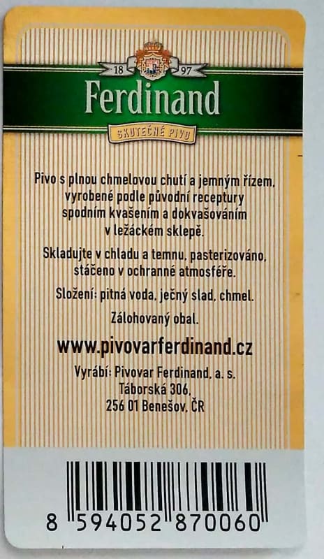 Ferdinand Ležák světlý Premium Etk. B v2