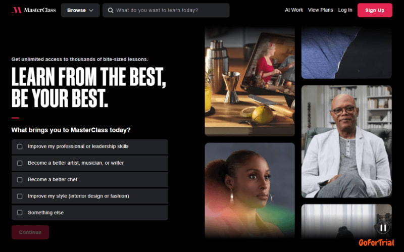 MasterClass Free Trial