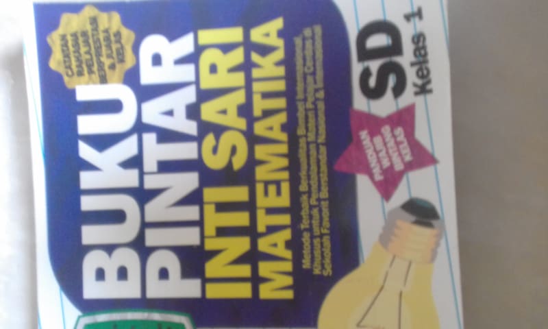 BUKU PINTAR INTI SARI MATEMATIKA SD KELAS 1