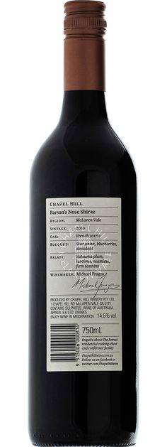 Chapel Hill Parson's Nose Shiraz