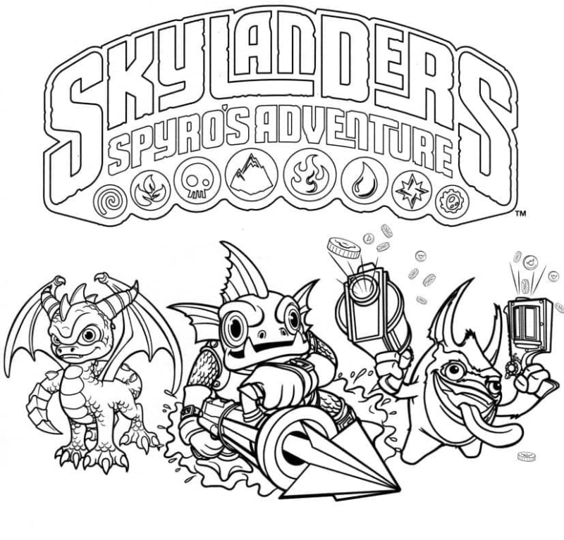 Skylanders Boyama ile Yaratıcı ve Dengeli Zamanlar