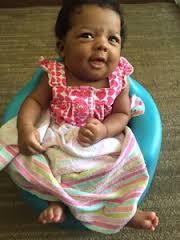 Holds head up for short periods