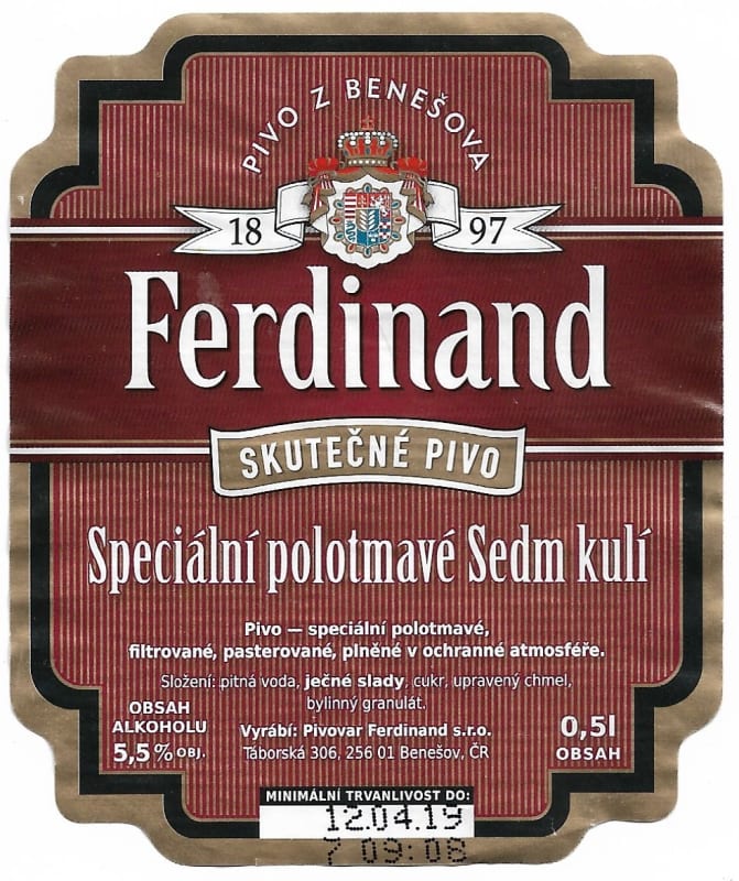 Ferdinand Speciální polotmavé Sedm kulí