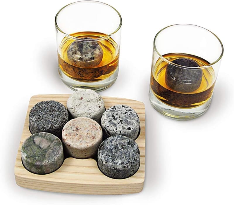 Full Sized Upcycled Granite Whiskey Chilling Stones