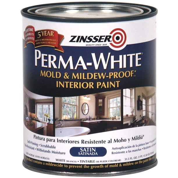 Zinsser 02704 Quart Satin Gloss Perma