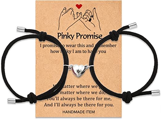 Magnetic Pinky Promise Bracelet for Couples