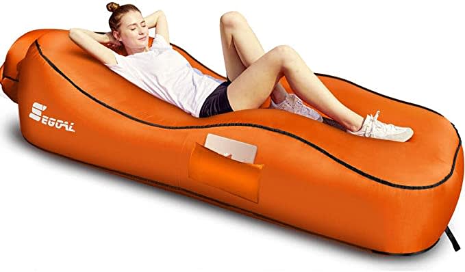 Ergonomic Inflatable Lounger Beach