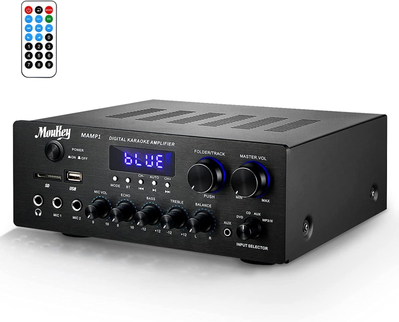 Home Audio Amplifier Stereo Receivers with Bluetooth 5.0