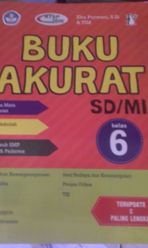 BUKU AKURAT SD / MI KELAS 6