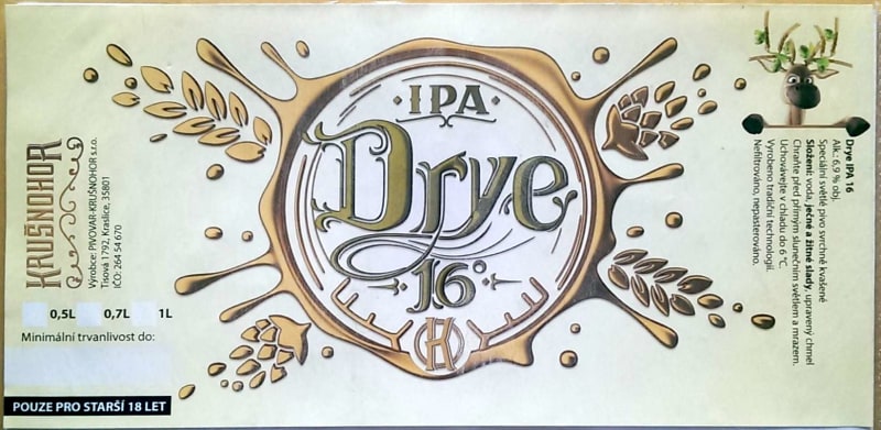 Krusnohor Drye IPA 16