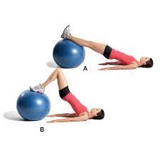 Stability Ball Leg Curls