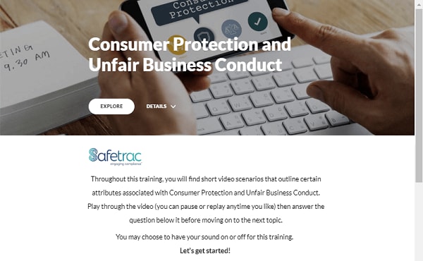 Consumer Protection and Unfair Business Conduct