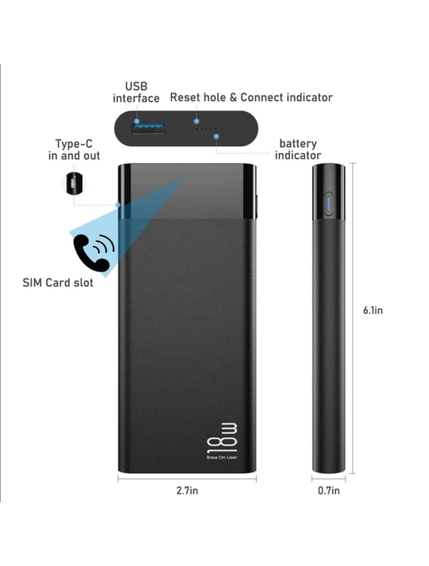 4G Voice Recorder Disguised Power Bank