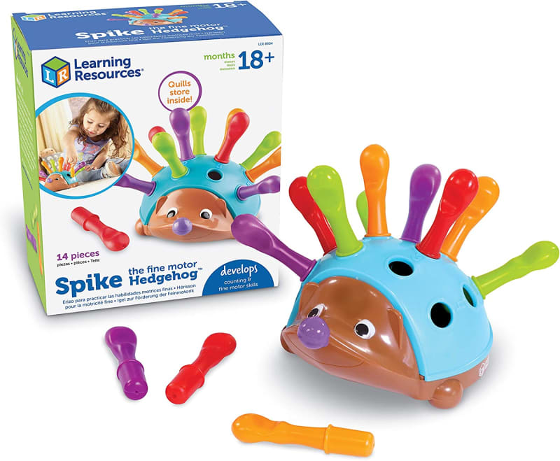Spike The Fine Motor Hedgehog - 14 Pieces, Ages 18+ months Toddler Learning Toys