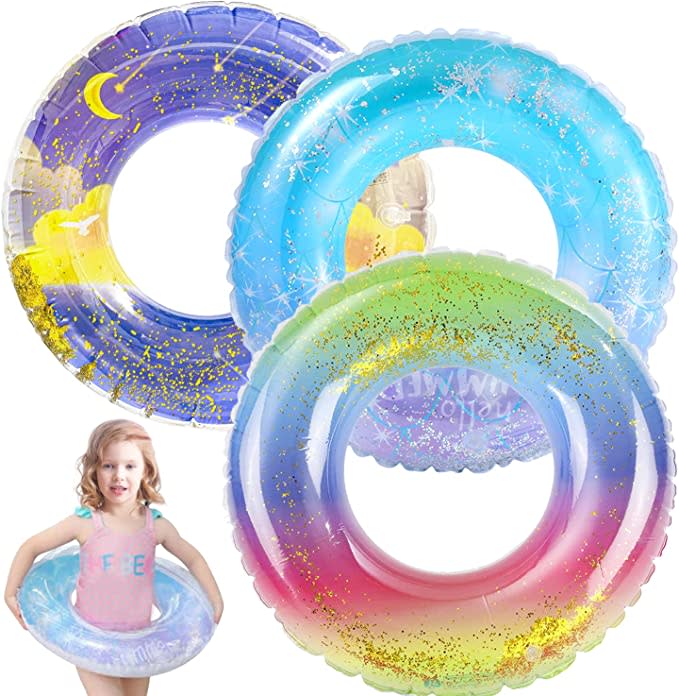 Glitter Swim Rings Tubes