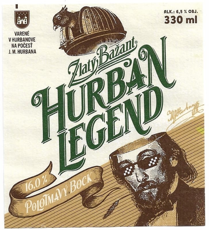 Zlatý bažant Hurban legend Polotmavý Bock