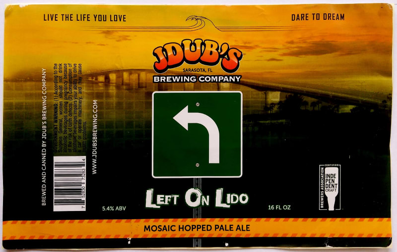 Jdub's Left On Lido Pale ALE