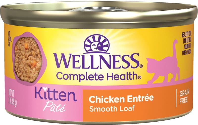 Wellness Complete Health Kitten Chicken Entrée Recipe Canned Wet Cat Food