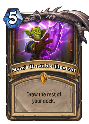 Myra's Unstable Element