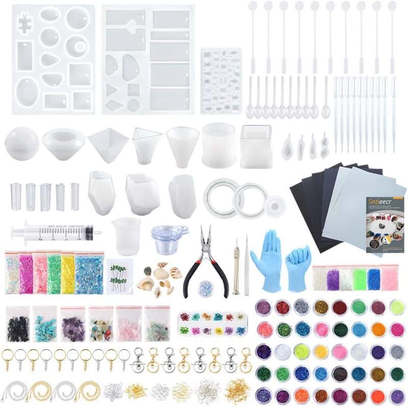 460 PCS Epoxy Resin Silicone Molds Starter Kit