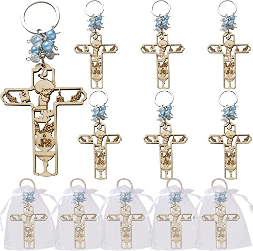 First Holy Communion Wooden Keychain