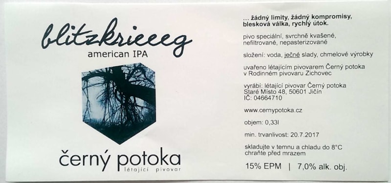 Černý potoka Blitzkrieeeg Etk. A