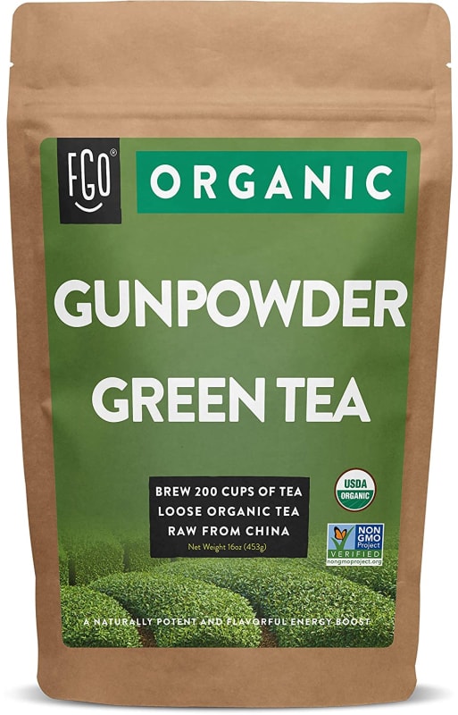 Organic Gunpowder Green Loose Leaf Tea