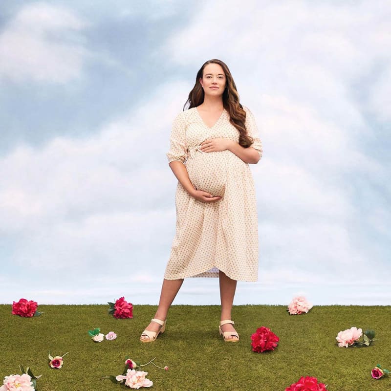 Flora Organic Cotton Wrap Dress