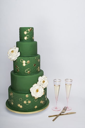 Green & White Flowers