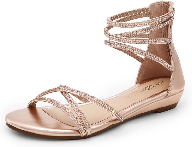 Dream Pairs - Ankle Strap Flat Sandals