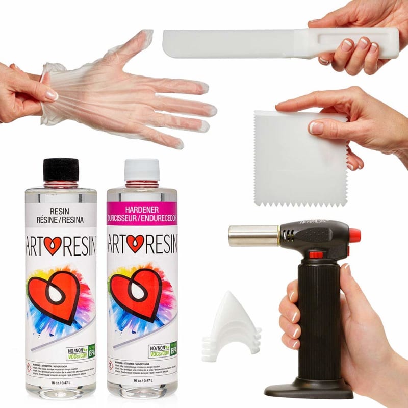 Epoxy Resin - Clear - Non-Toxic - Starter Combo Pack